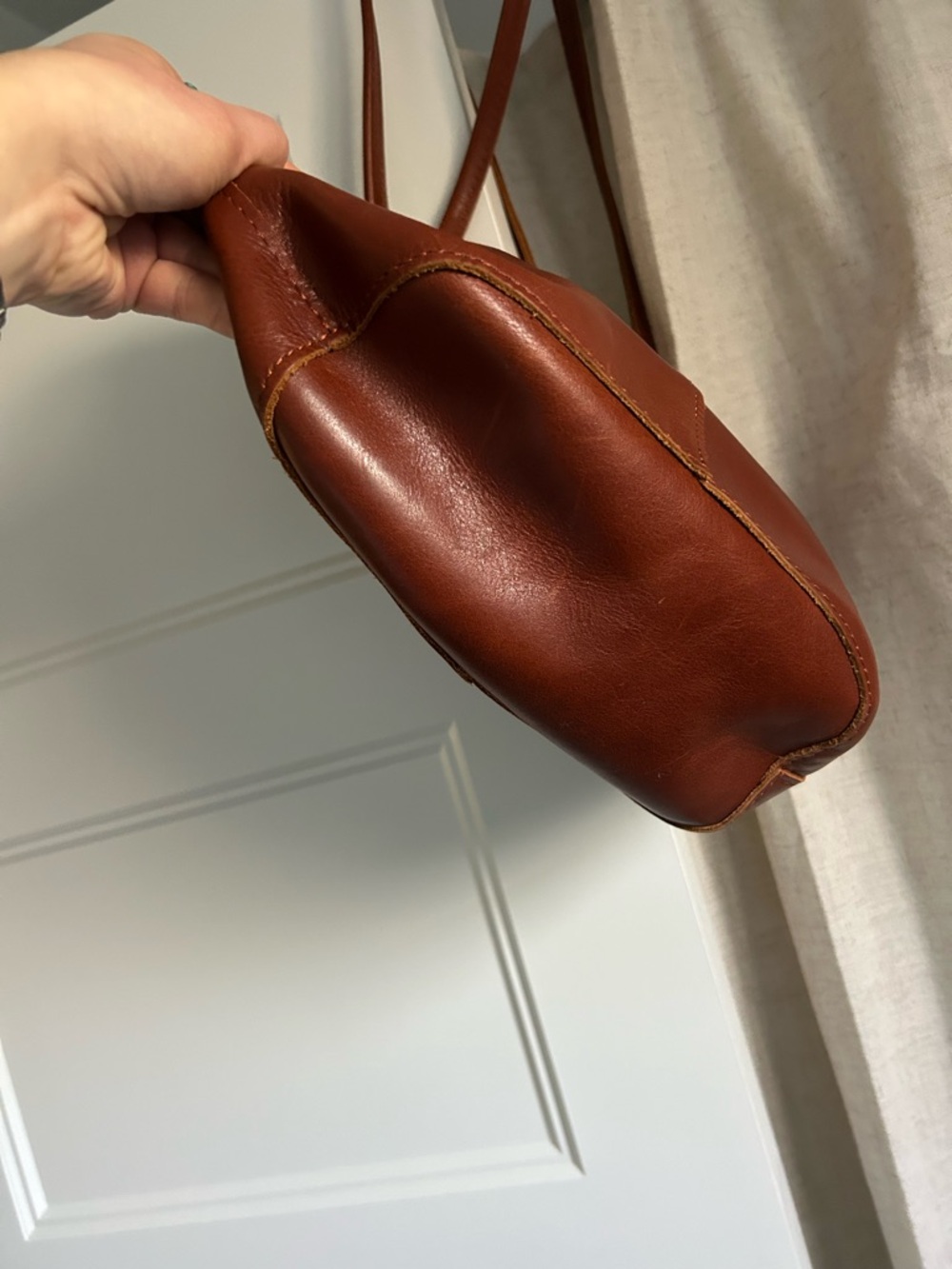 Portland Leather Large Devan Tote NWOT in Nutmeg - Picture 5 of 5